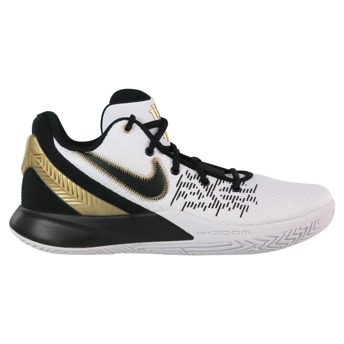 NIKE Men's Kyrie Flytrap 2 Basketball Shoes, White Gold Black Size 10.5 US