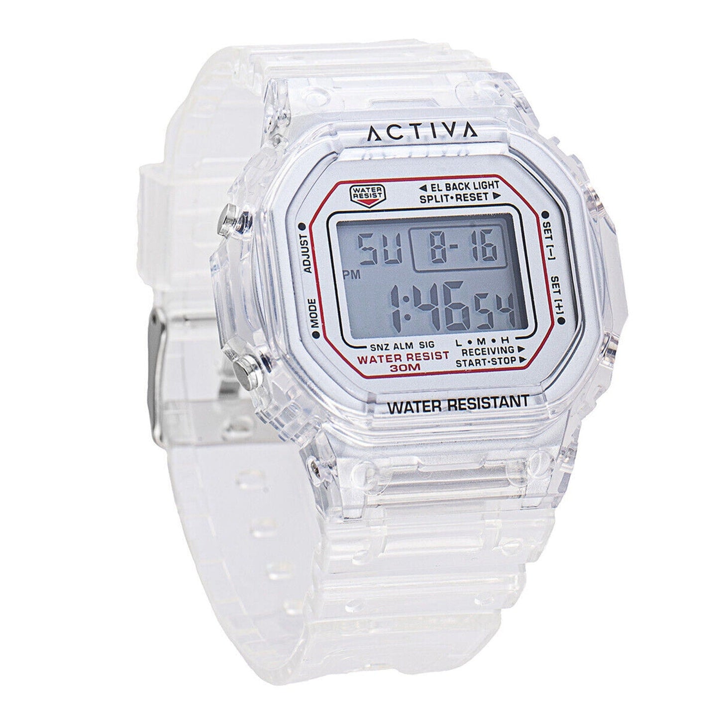 Activa Retro X Invicta Men's Digital Watch 44.5mm Transparent Invicta