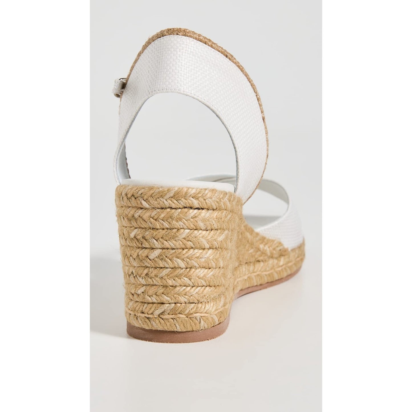 STUART WEITZMAN Mirela II cutout canvas espadrille wedge sandals White 8.5 B