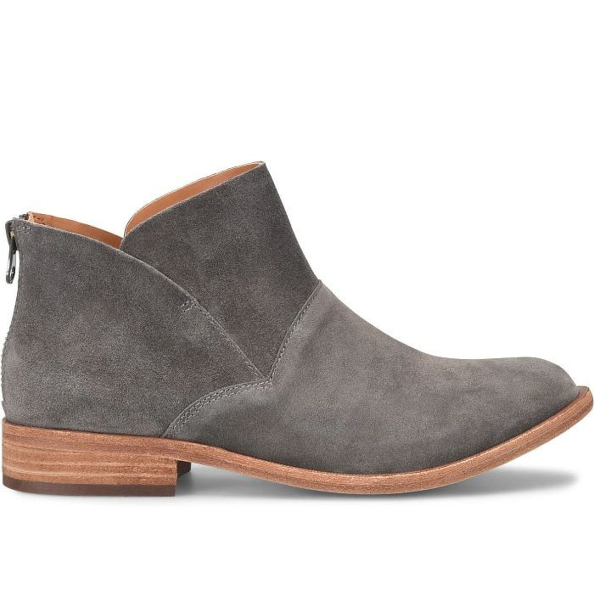 KORK-EASE Women's Ryder Ankle Boot Grey Suede, 7.5 M US