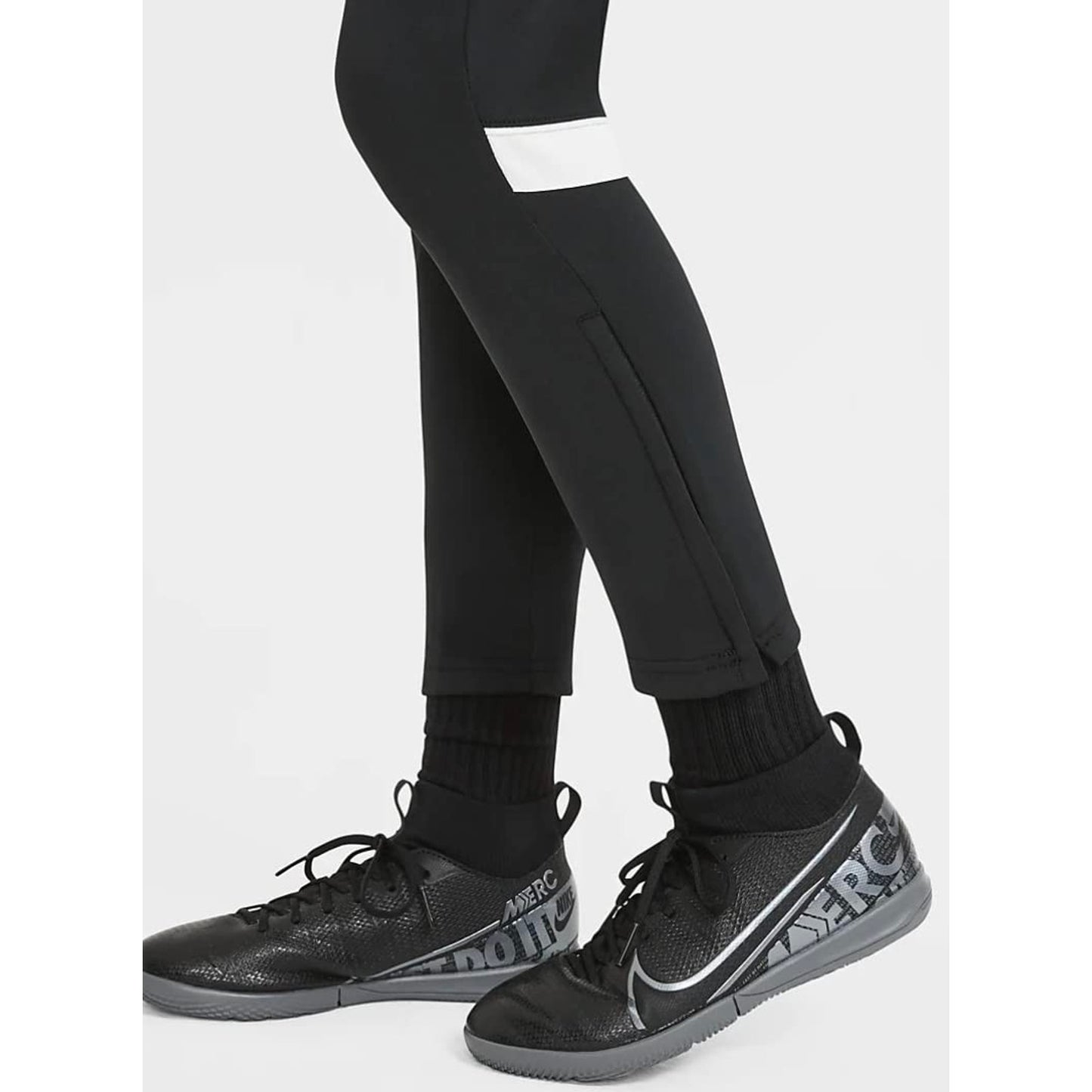 Nike Dri-FIT Academy Big Kids' Soccer Pants Zippered Pocket Black Large