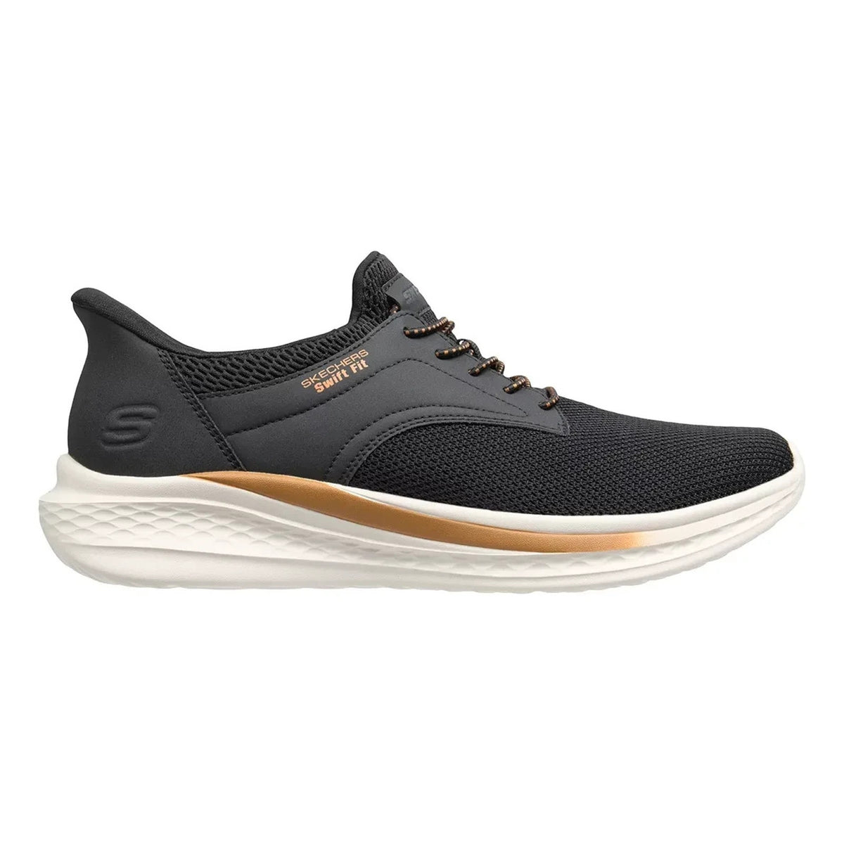 SKECHERS Hands Free Swift Fit Men's Slip on Low Top Sneaker Black Size 9 M