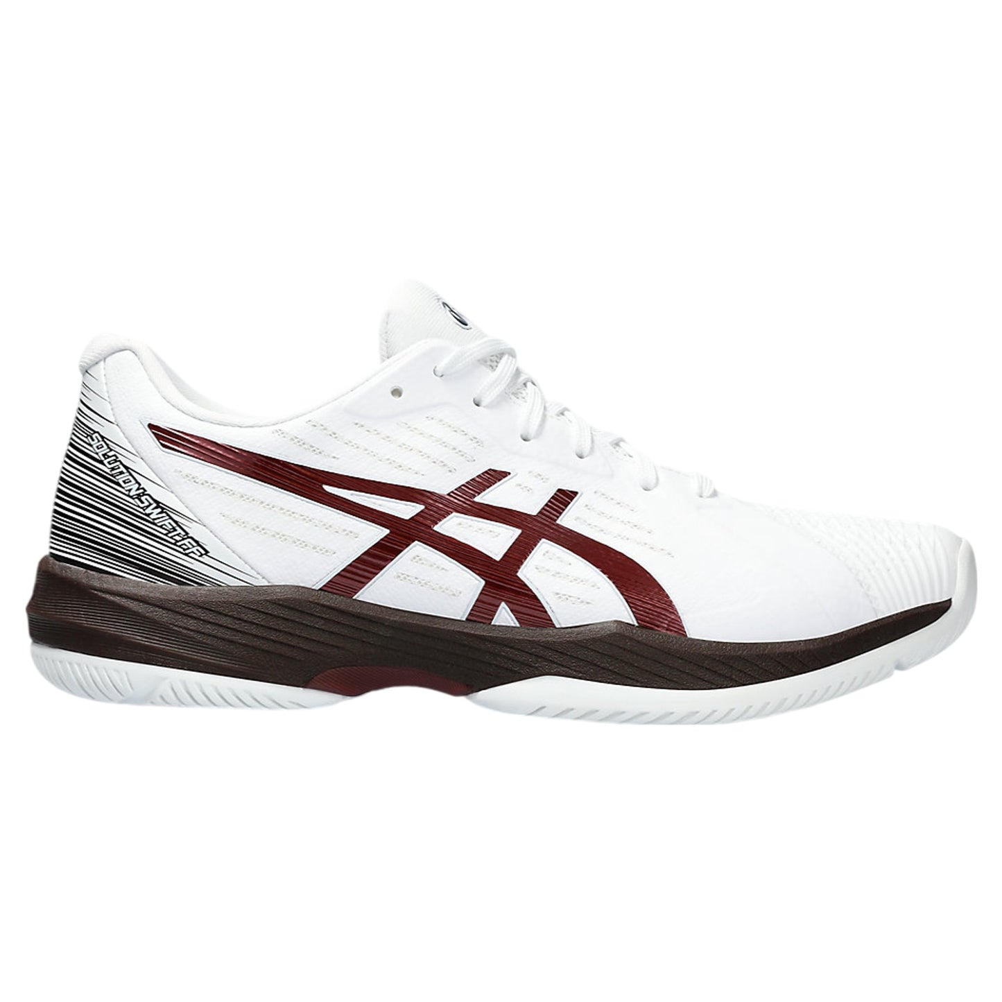 ASICS Men's Solution Swift FlyteFoam Shoes Tennis Shoes White/Anique Red 12 US