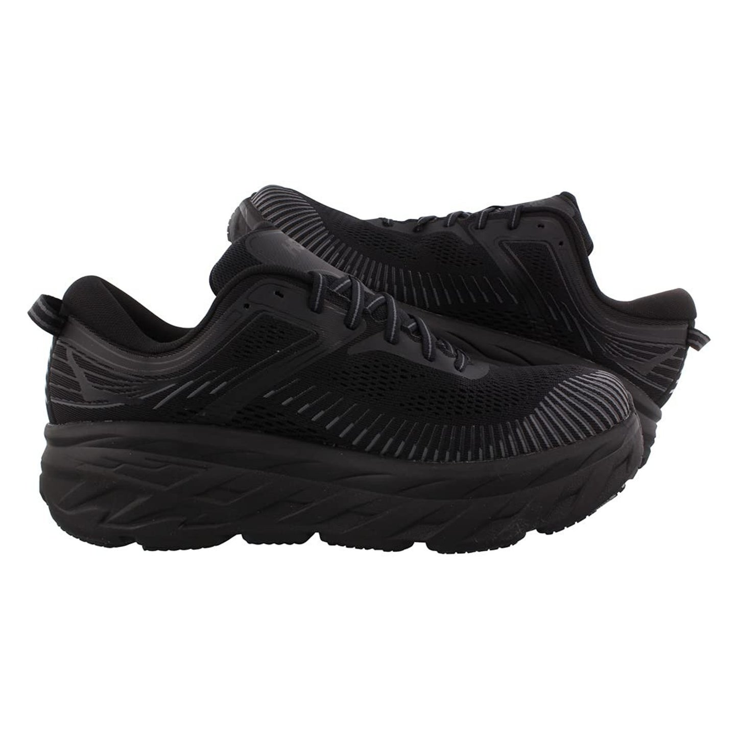 Hoka One One Bondi 7 Size 8 M Black Mens Running Shoes