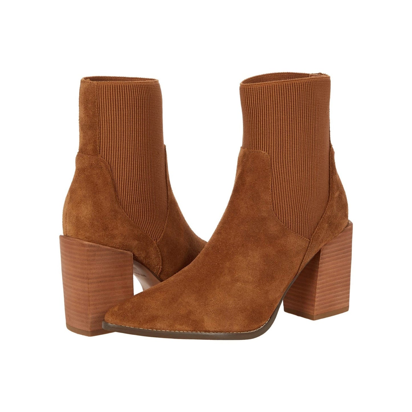 Steve Madden Women's Reeve Ankle Boot Size 7.5 M Cognac Suede