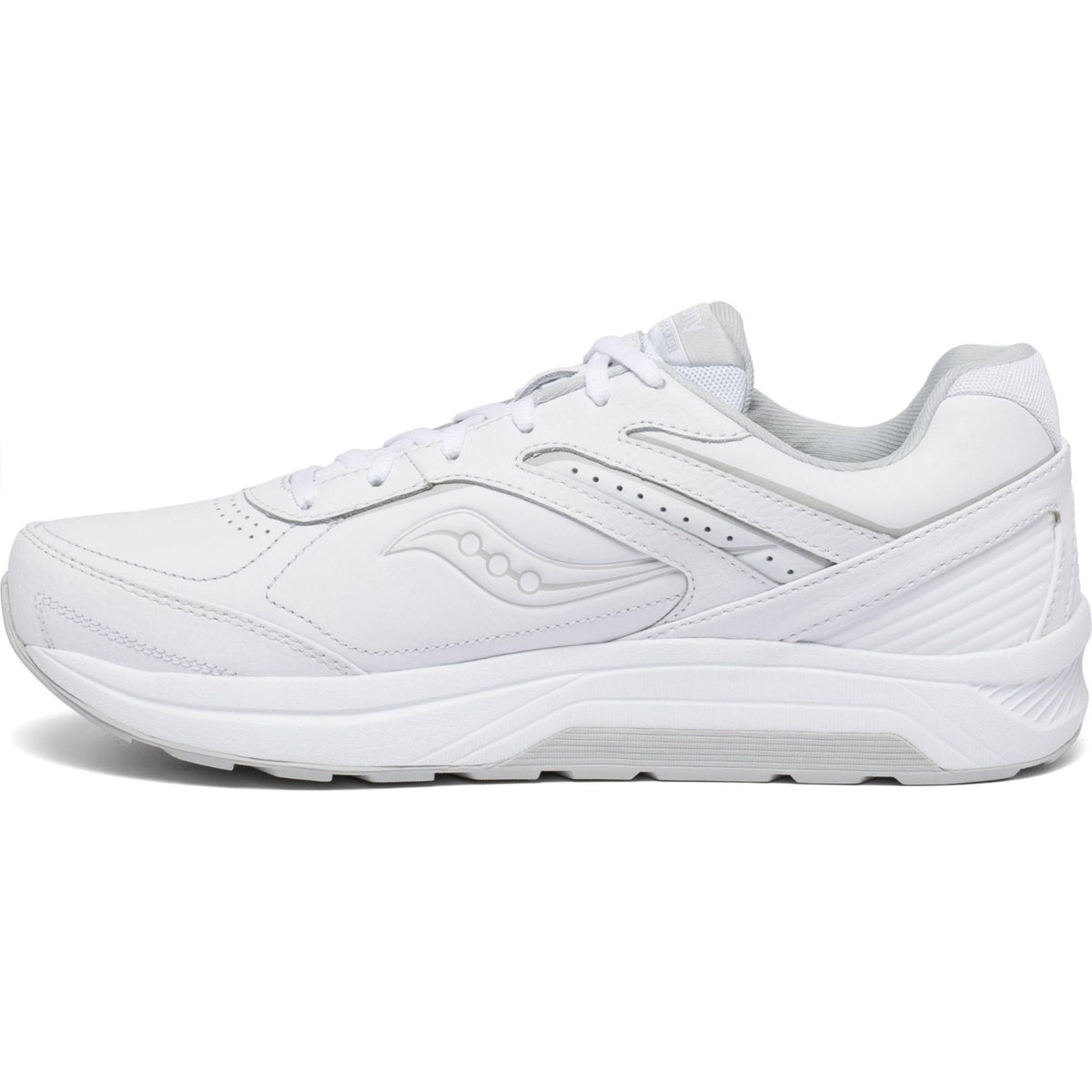 Saucony Echelon Walker 3 Men's Running Shoes Lace-up White Leather Size 8 M