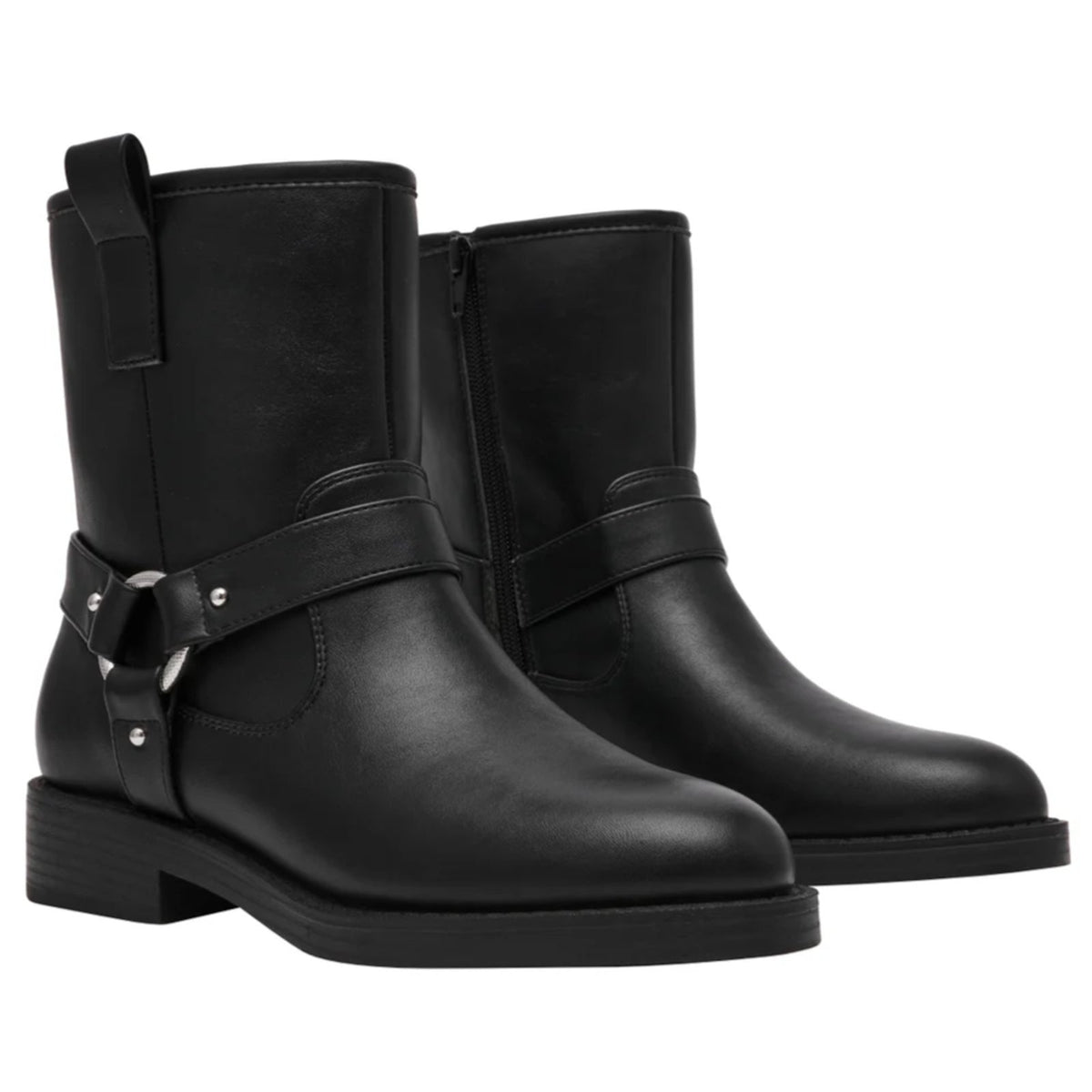Dolce Vita Women’s Moto Boots Black Leather Size 10 M Motorcycle Biker Boots
