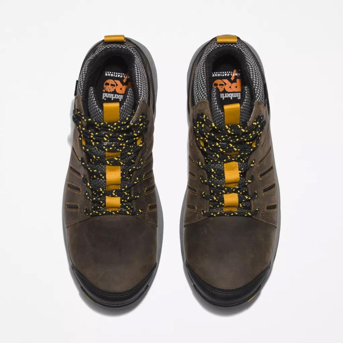 Men's Timberland PRO Trailwind Waterproof Composite Toe Boot Brown/Yellow SZ 9 M