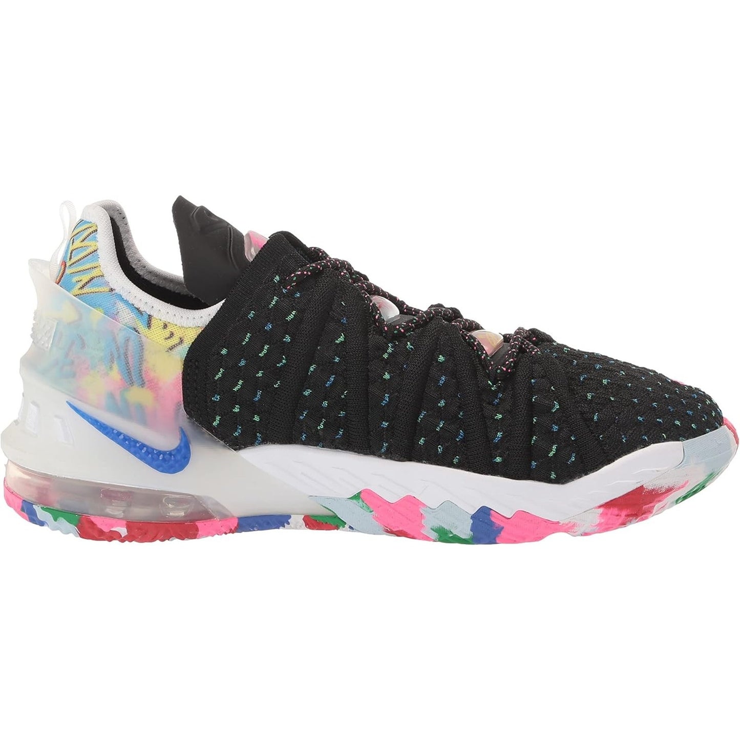 Nike Kids LeBron 18 Low James Gang Multicolor Basketball Shoe CW2760 002 size 7Y