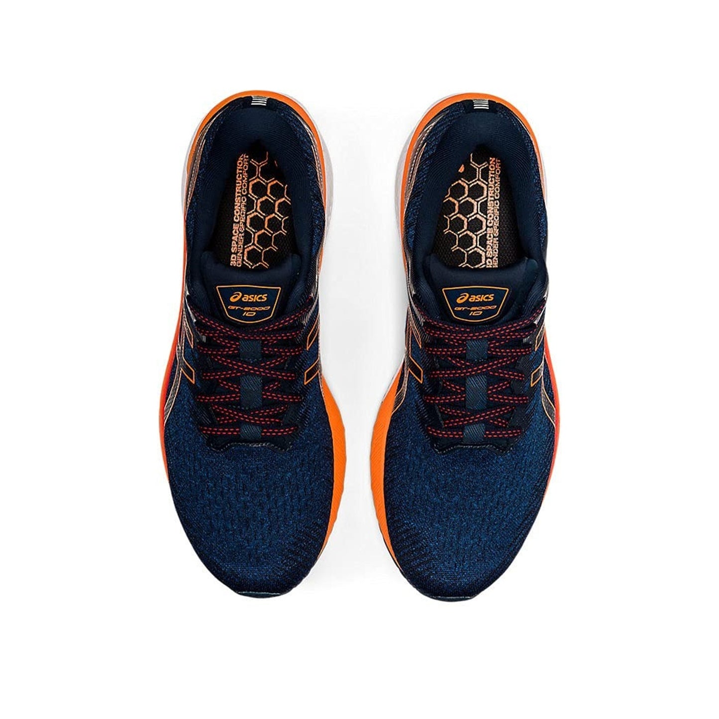 ASICS GT 2000 10 Men's Running shoes Mako Blue/Shoking Orange Size 10 US