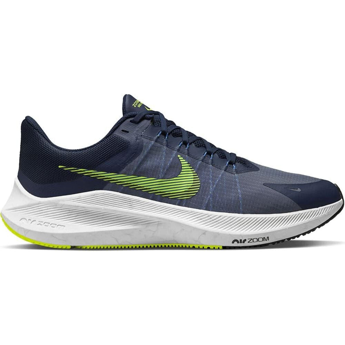 Nike Zoom Winflo 8 Men's running shoes Midnight Navy Volt White size 9