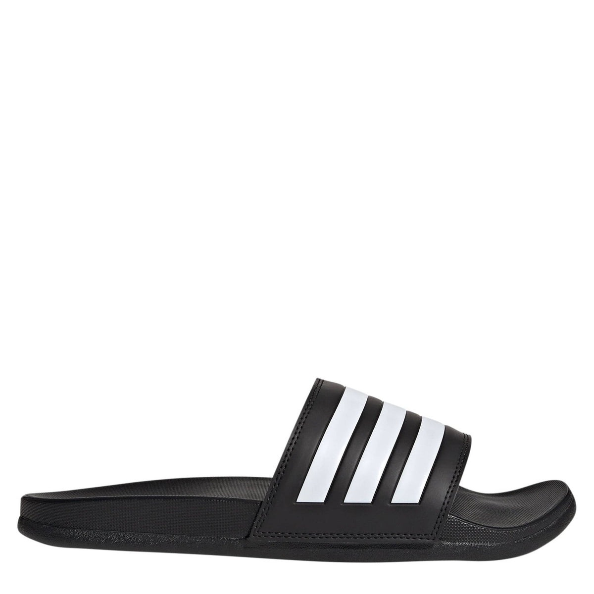 adidas Adilette Comfort Cloudfoam Slides Sandals black white Men 6 WMN 7