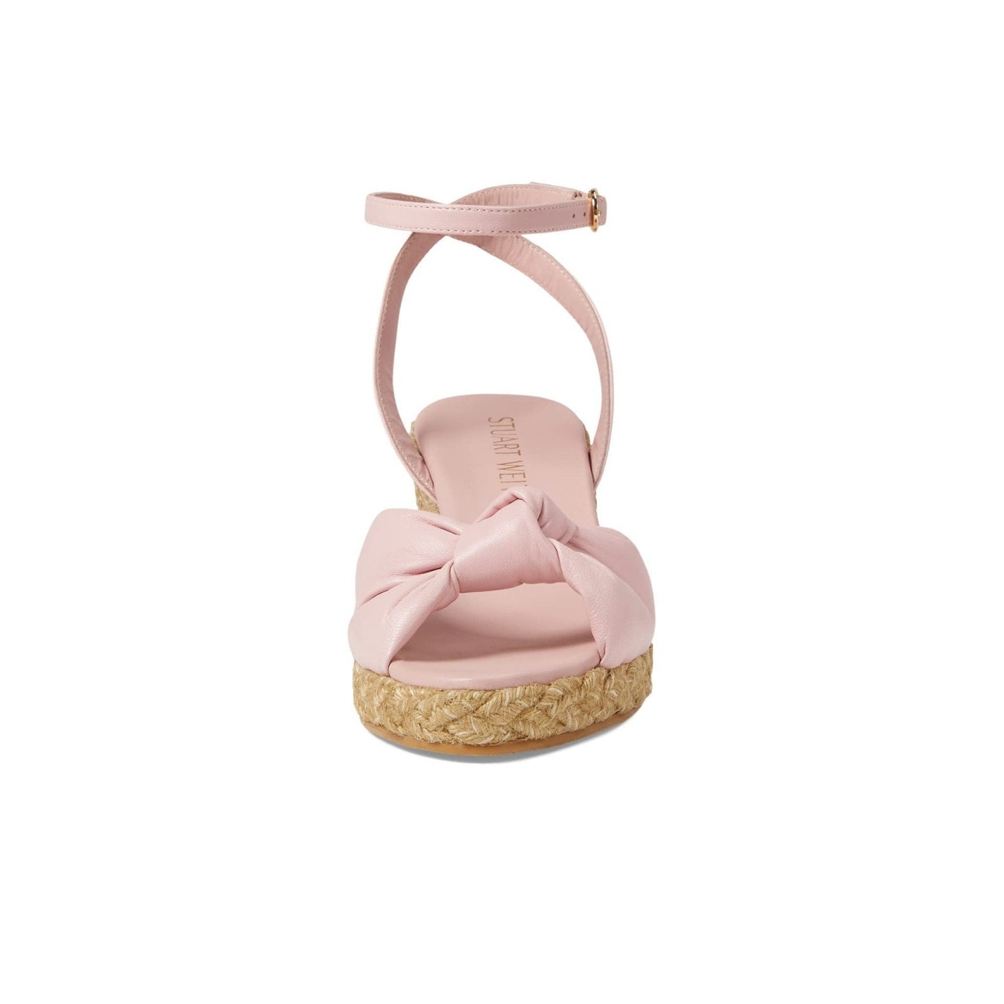 Stuart Weitzman Playa Espadrille Knot Wedge Ballet/Natural 9.5 B
