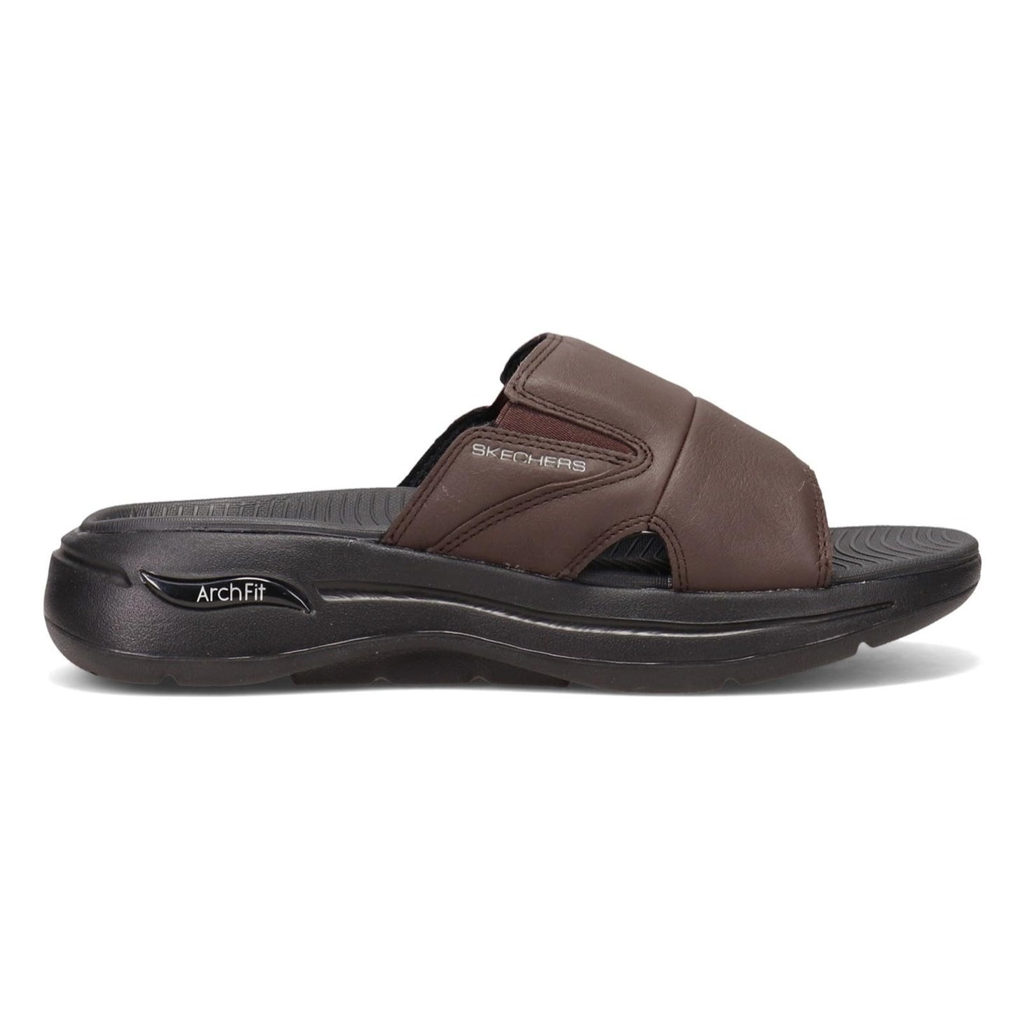 Skechers Men's Go Walk Arch Fit Slip On Comfort Slide Sandal Black Size 9