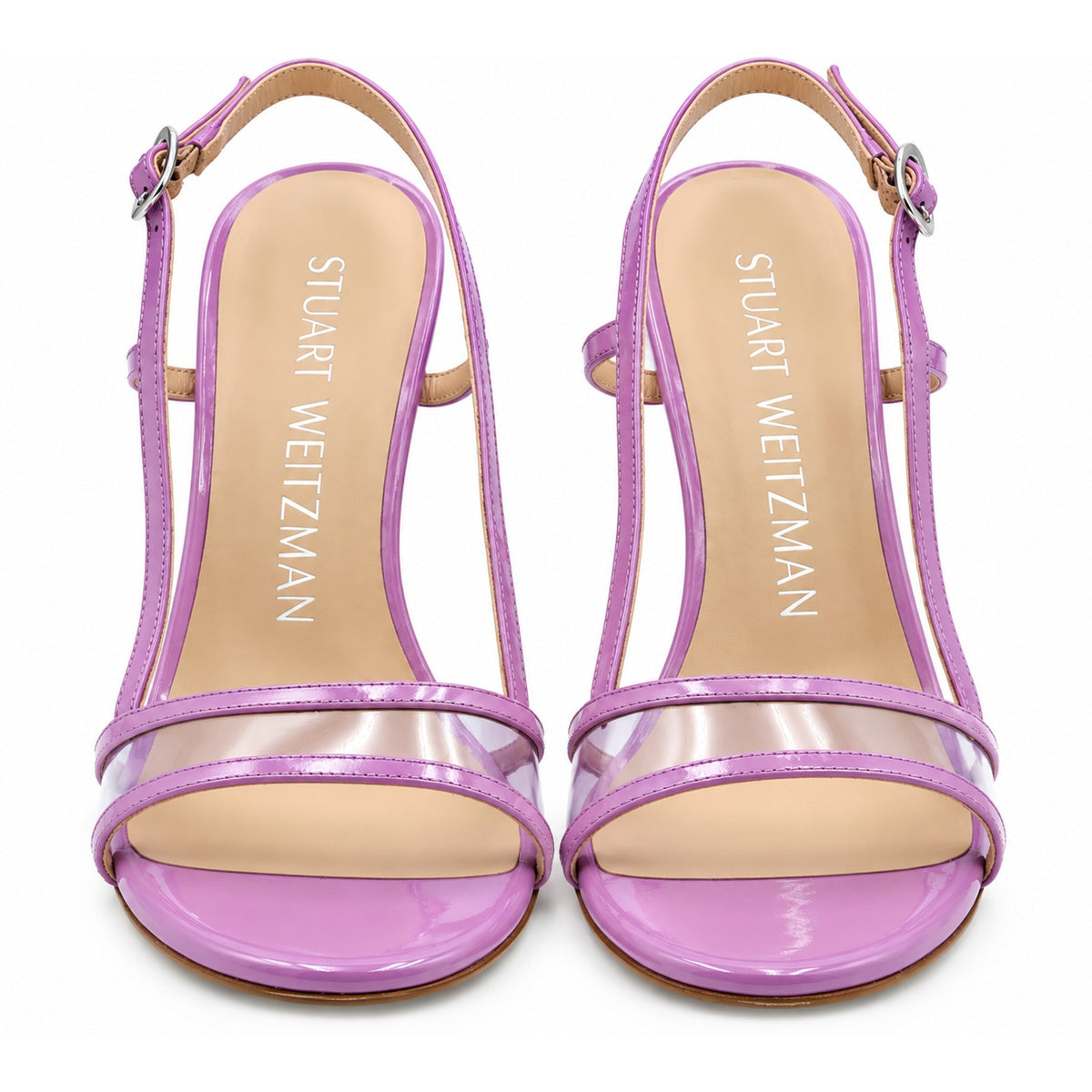Stuart Weitzman Mondrian 100 Women’s Stiletto Sandals Amatista Wisteria Size 8
