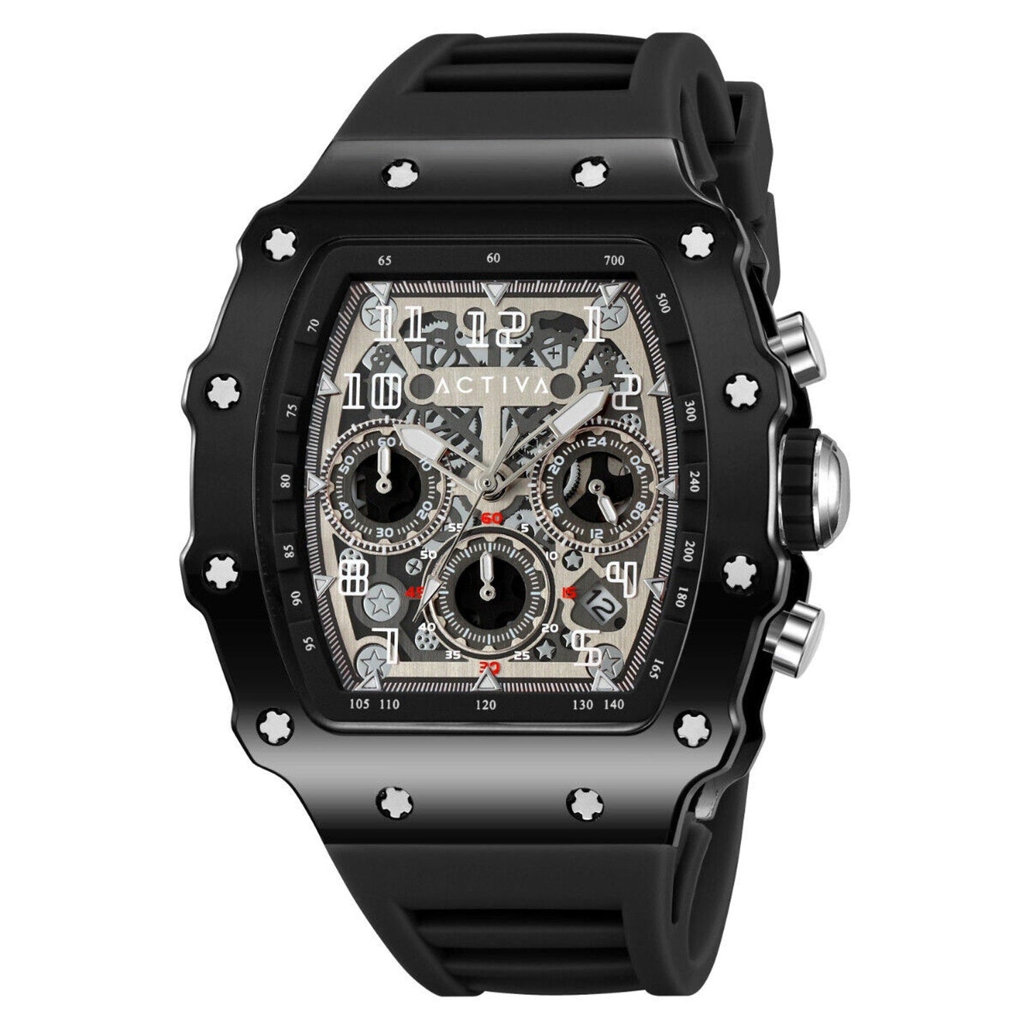 Activa Circuit X Invicta 44.3mm w/ Skeleton Dial PC Case Material Black Watch Invicta