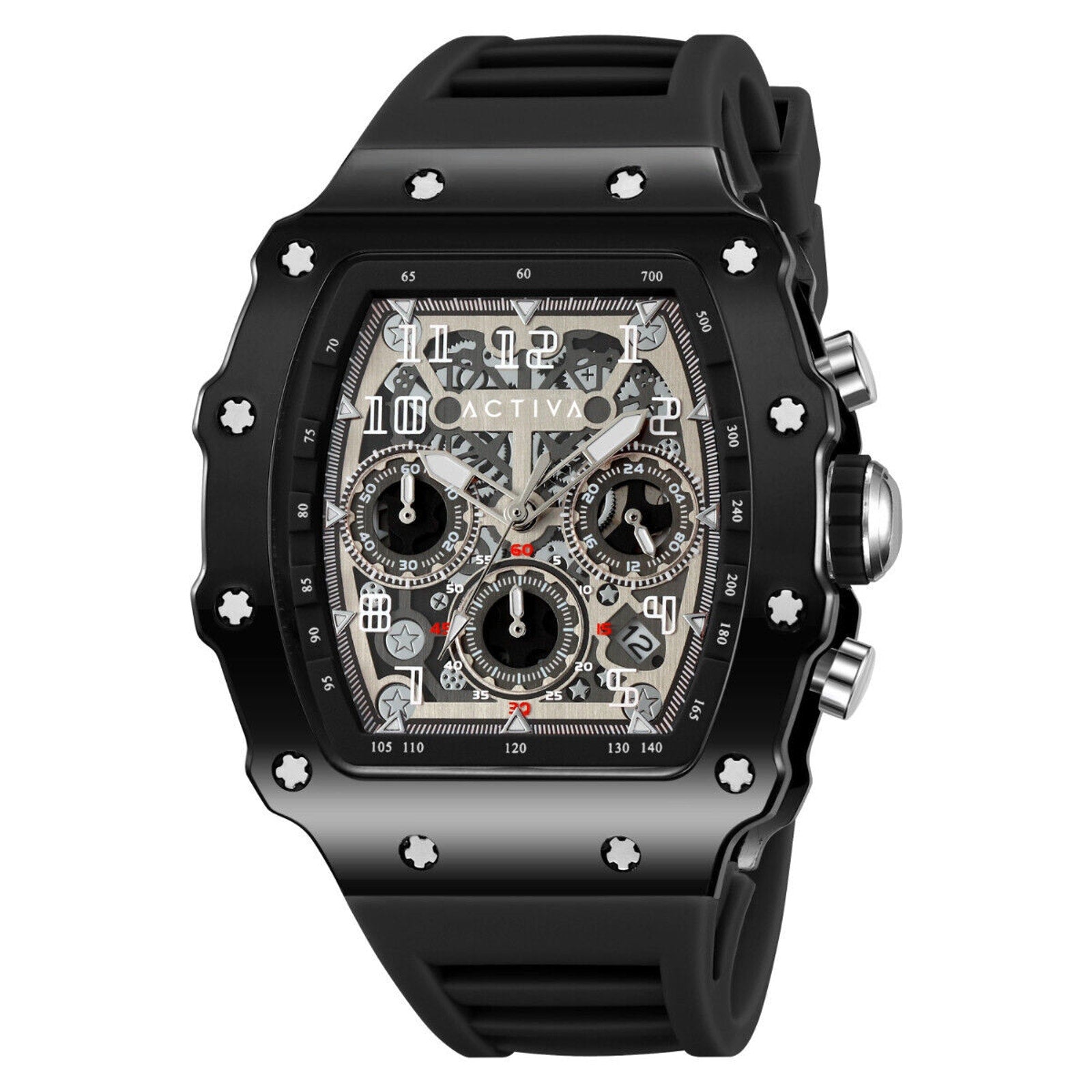 Activa Circuit X Invicta 44.3mm w/ Skeleton Dial PC Case Material Black Watch Invicta