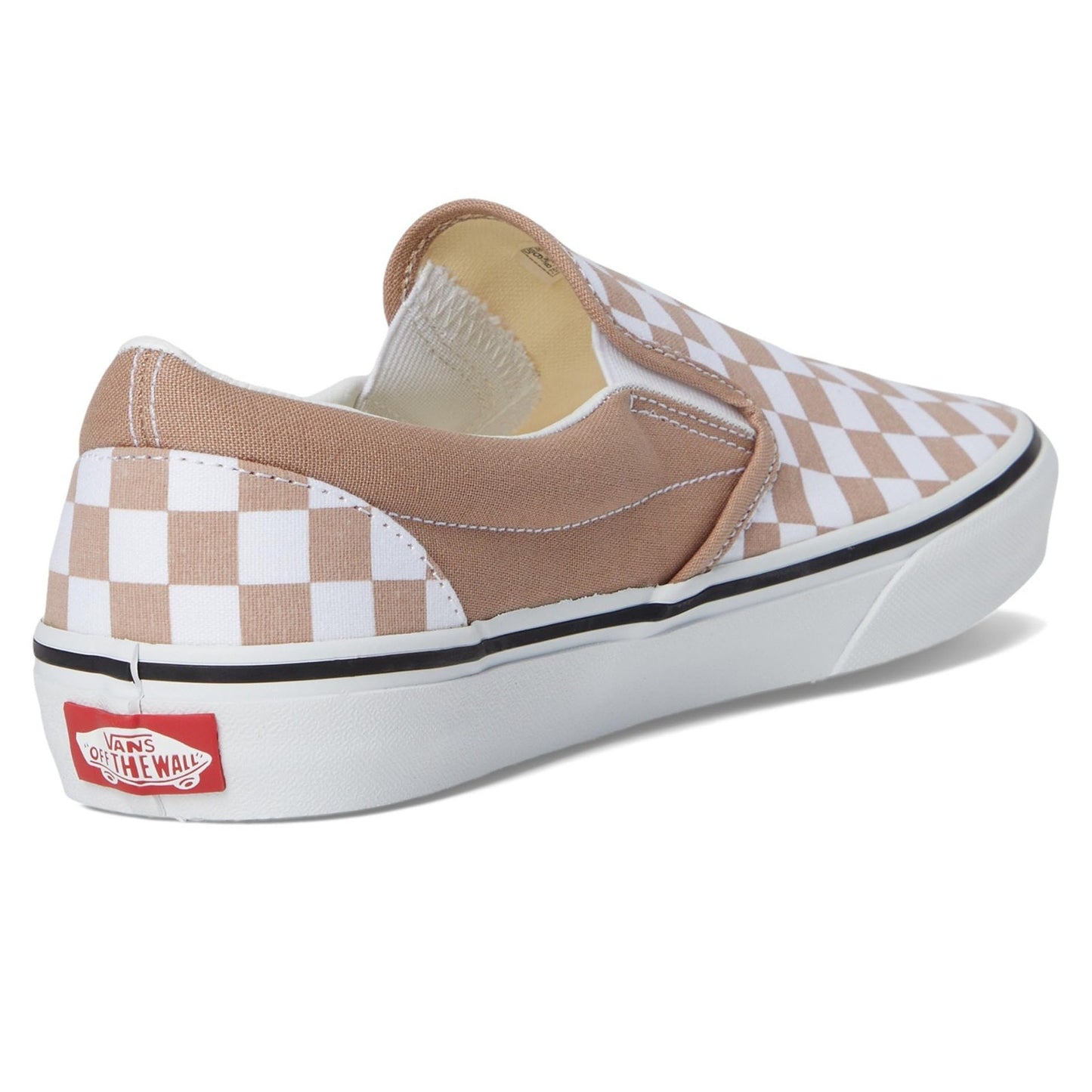 Vans Unisex Classic Slip-On Checkerboard Color Warm Taupe Men's 10.5 , Wmn's 12