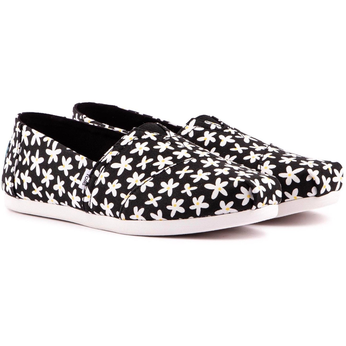 Toms Alpargata daisies comfort casual summer flats New Size 8