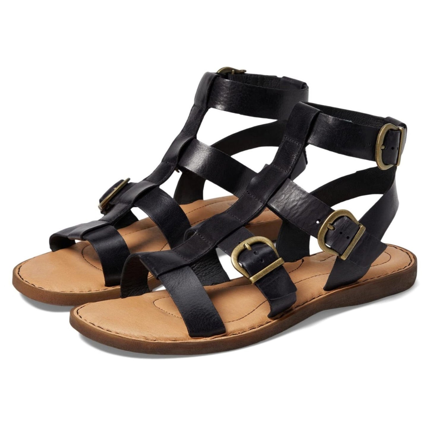 Born Haidee Full Grain Leather Flat Women's Sandal Size 10 M
