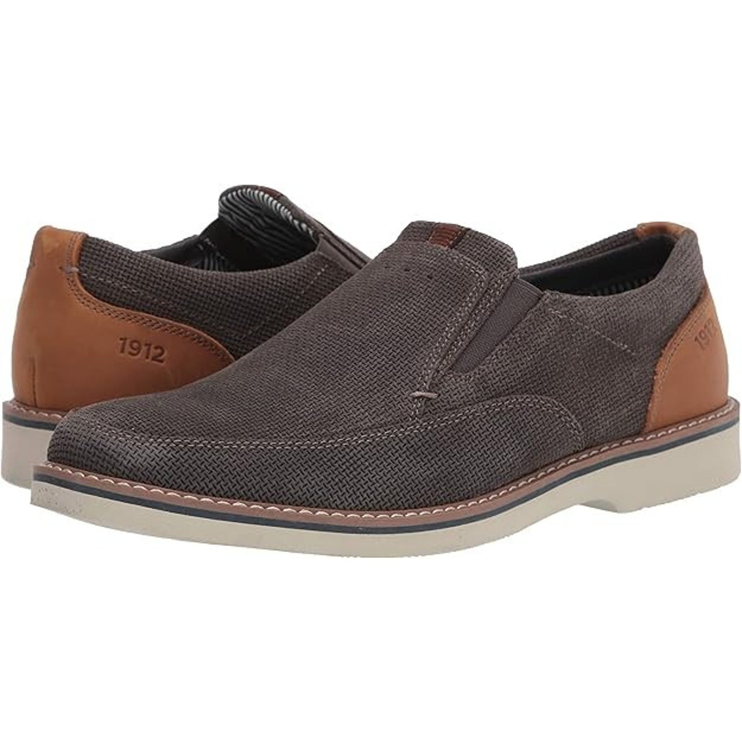 Nunn Bush Men's Barklay Moc Toe Slip-on Loafer with Comfort Gel 12 Wide