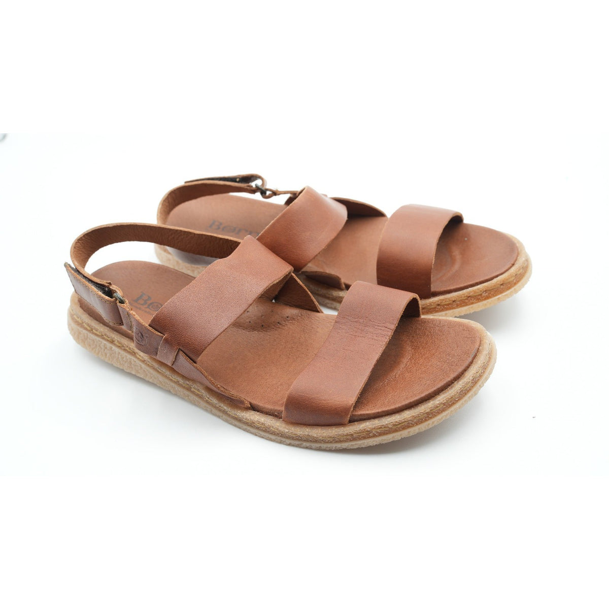 BORN Cadyn Brown Leather Women's Sandal Slingback Comfort Size 8 M