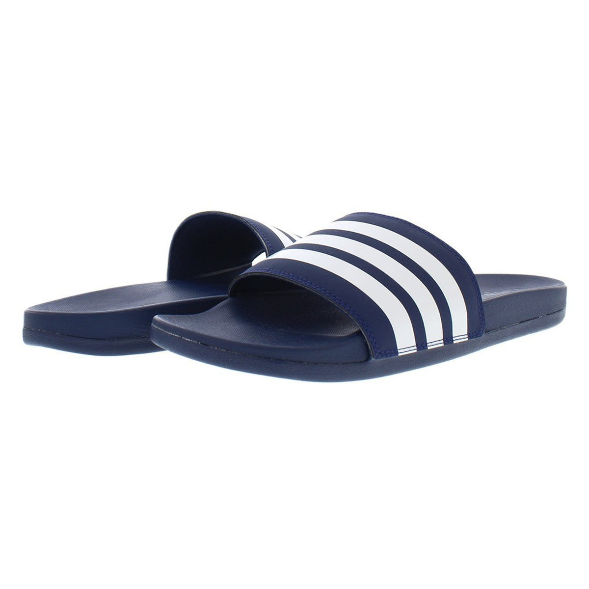 adidas Adilette Comfort Cloudfoam Slides Sandals black Navy Men 11 WMN 12