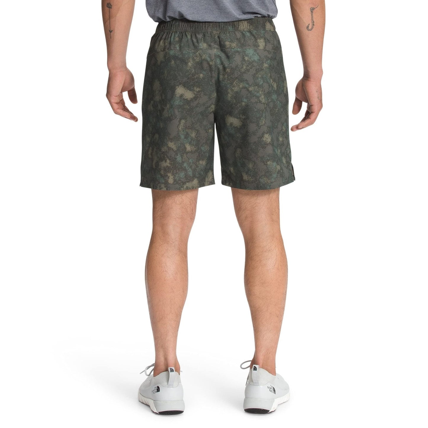 THE NORTH FACE Men's Printed Wander Short 9" Thyme Crosshatch Camo Print, XL-REG
