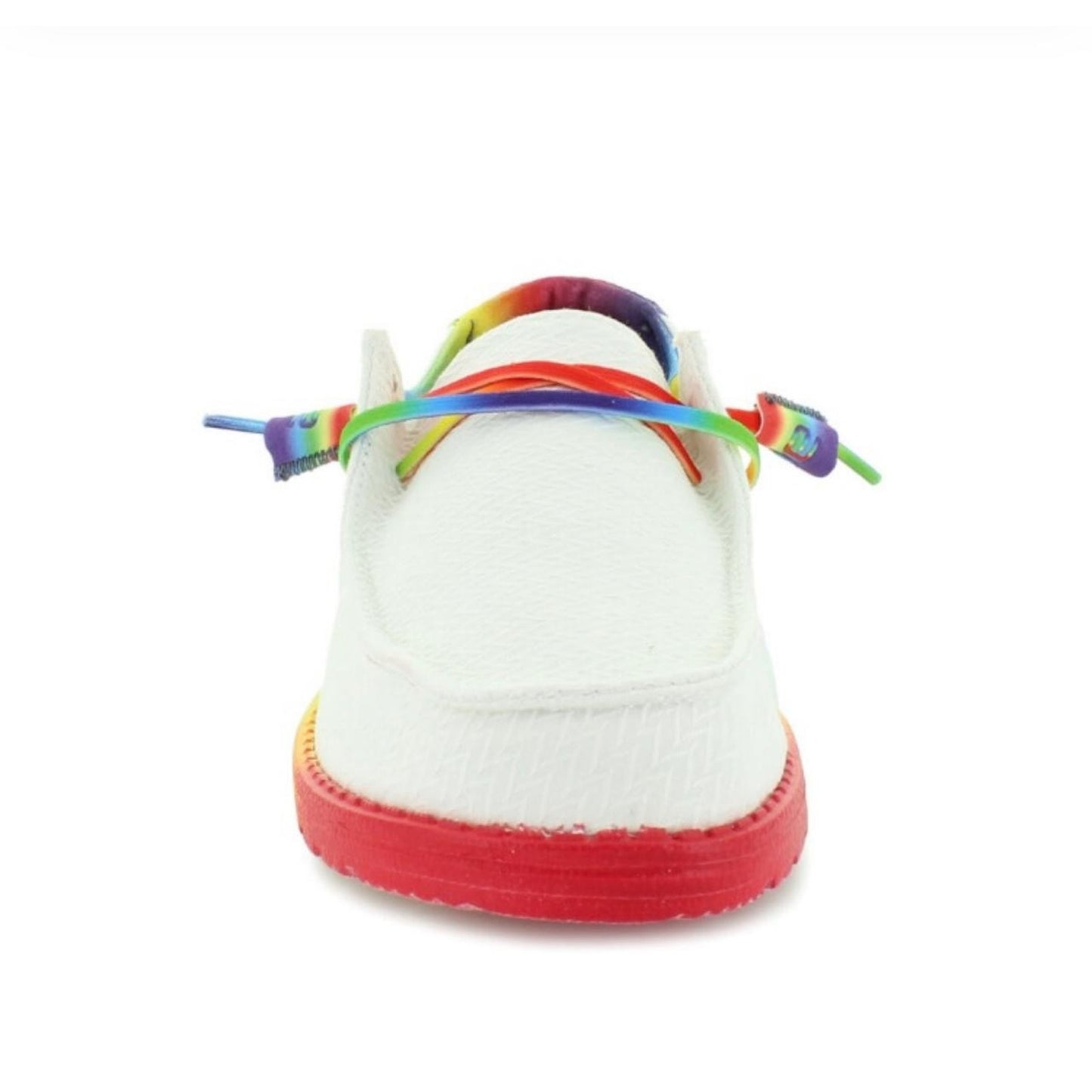 HEYDUDE Wendy Pride Canvas Shoes Unisex White Size 12 Women 11 Men Rare Limited