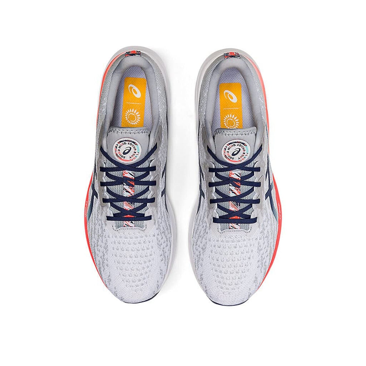 Asics Dynablast 2 Shoes Men's Gray Blue Low Top Athletic Running Sneakers 12.5