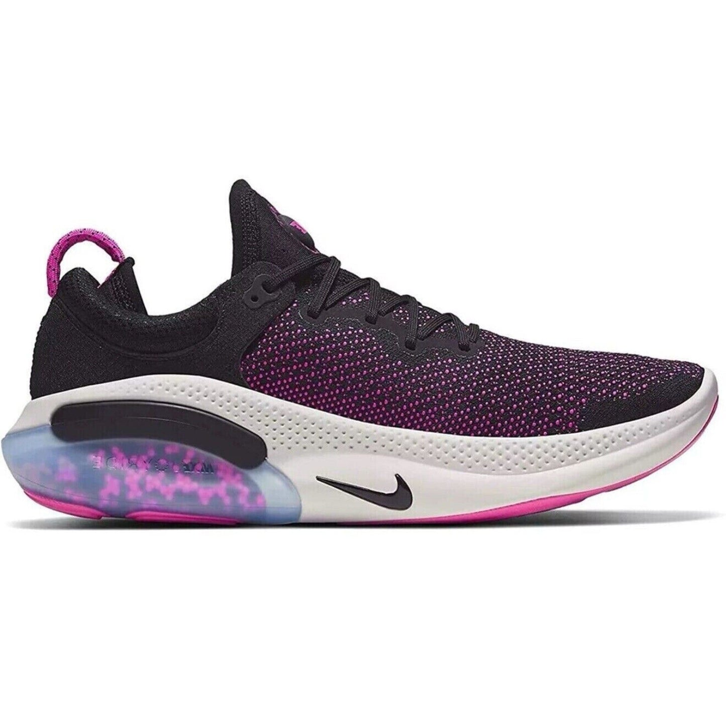 Nike Joyride Run Flyknit Mens Running Shoes Black/Pink Blast Size 7.5 US