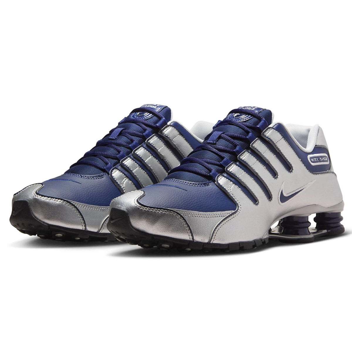 Nike Shox NZ Shoes Midnight Navy Blue Silver Black 378341-402 Men's Size 10 M