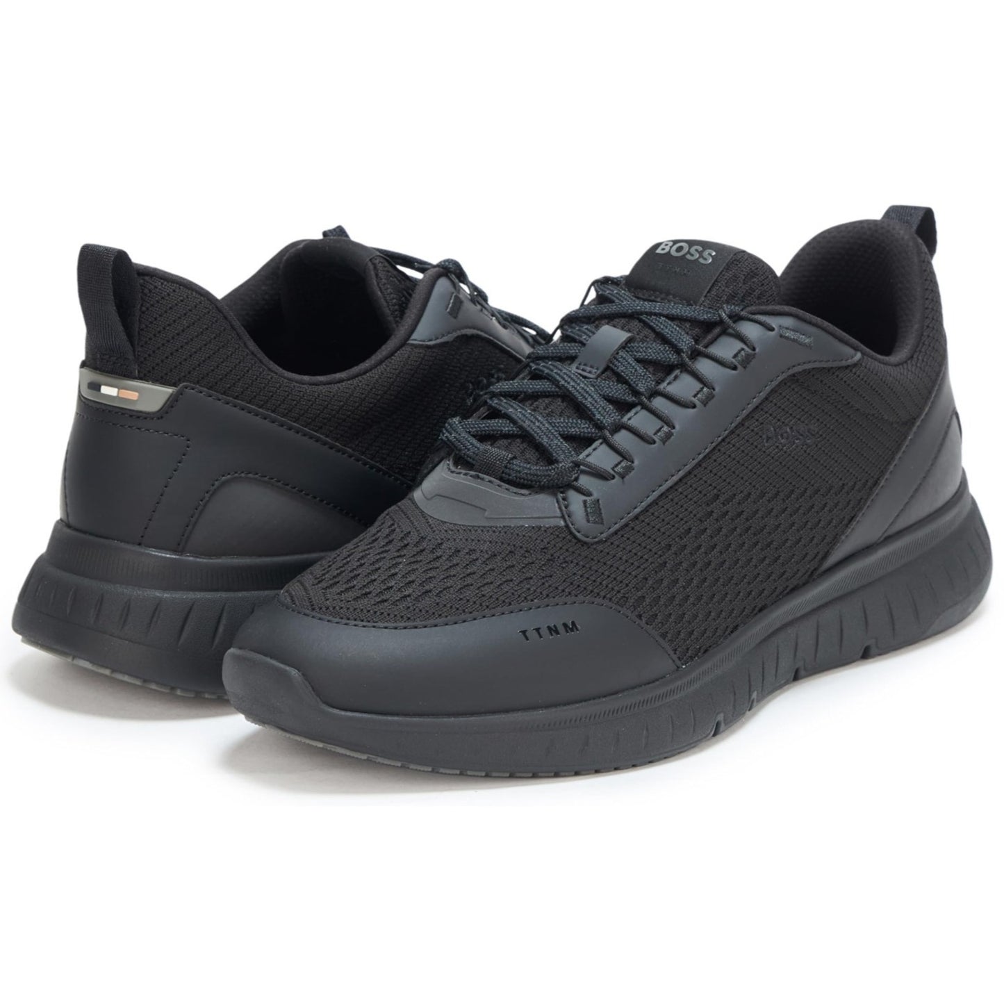 HUGO BOSS SHOES BLACK TTNM EVO RUNN LTNYMN 50557828005 size 9 M