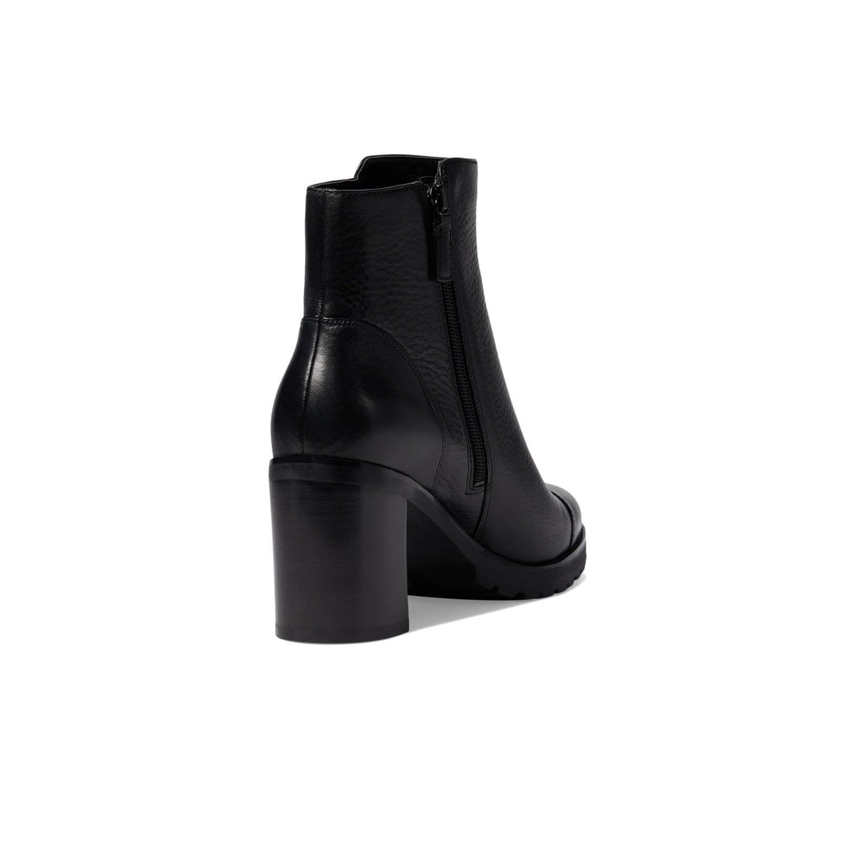 Cole Haan Women Foster Black Leather 80M Heeled Zip Ankle Boots Size 9 M
