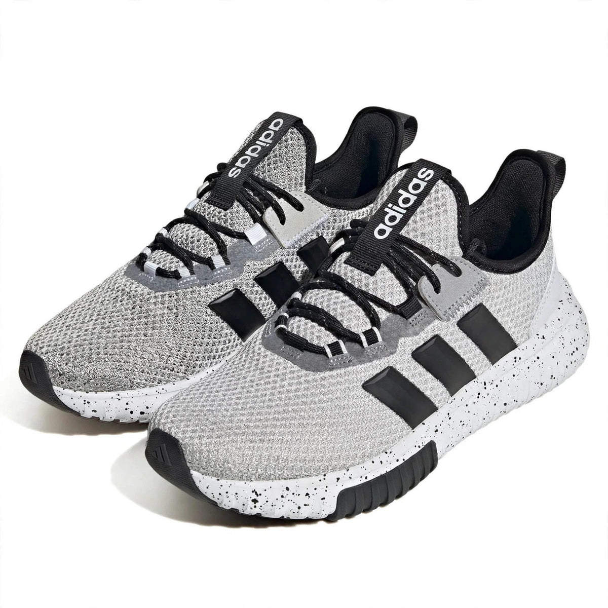 adidas Kaptir 4.0 Mens Grey White Black Running Shoes Size 7.5 KJ7412