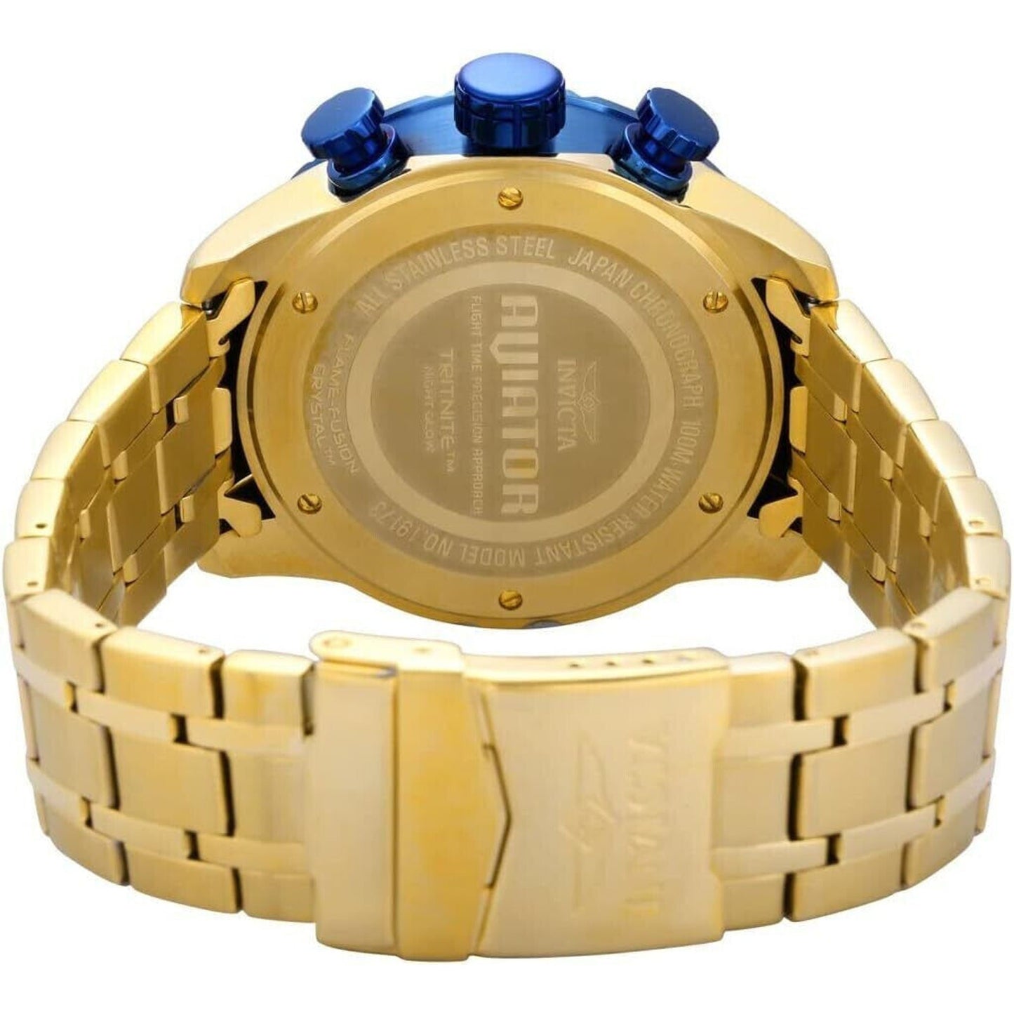 Invicta Men's 19173 Aviator Analog Display Japanese Quartz Gold Watch