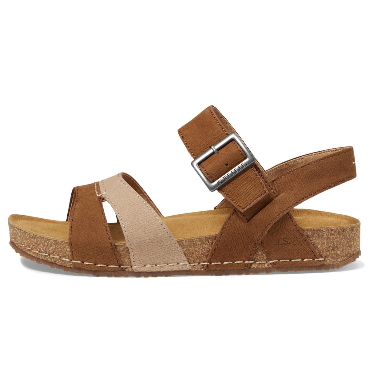 Josef Seibel Hannah 01 Women's Sandal Castagne/Kombi Plio EU 39 US 8-8.5 M