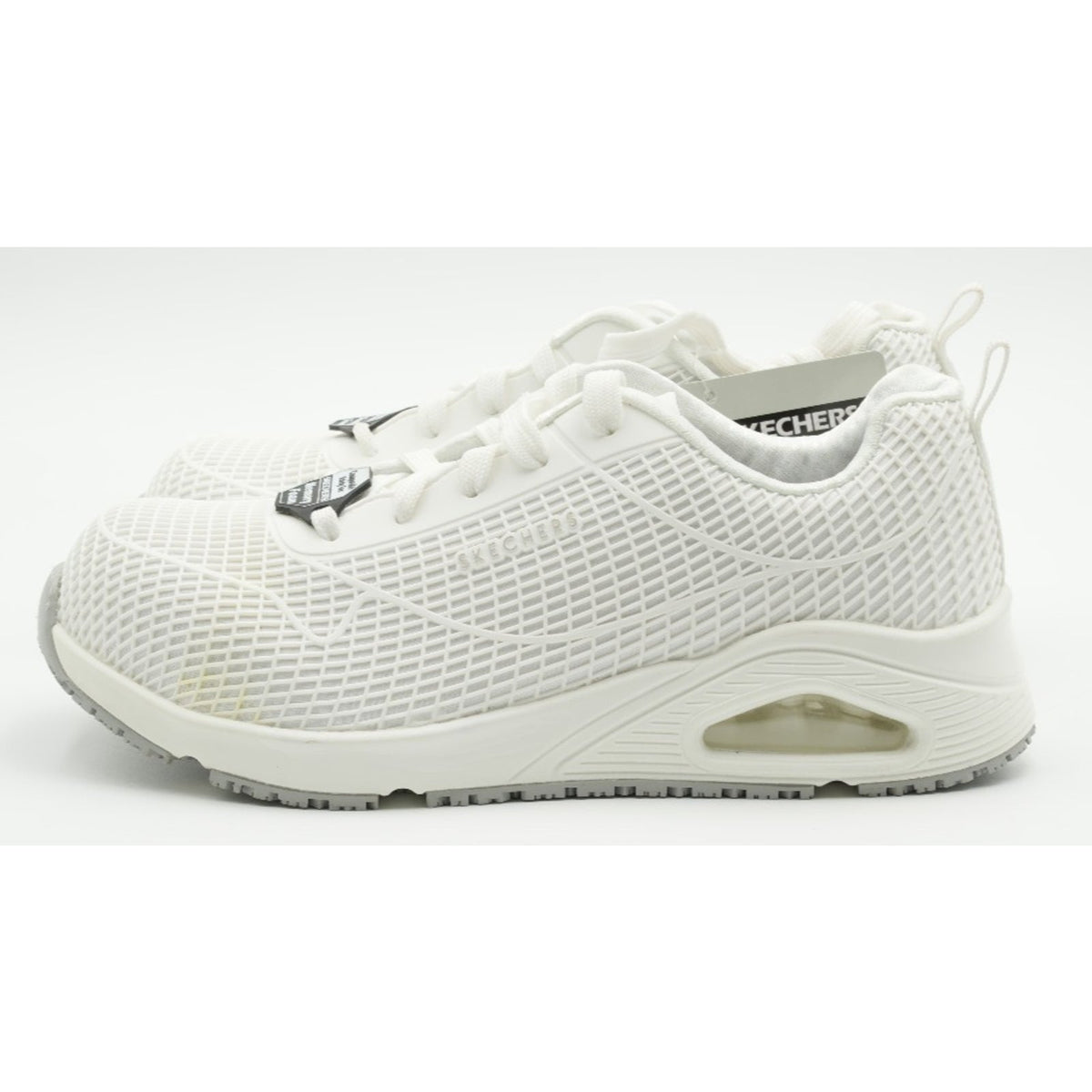 Skechers Womans Uno SR Composite Toe Safety Work Shoes White Size 8 M UK 5