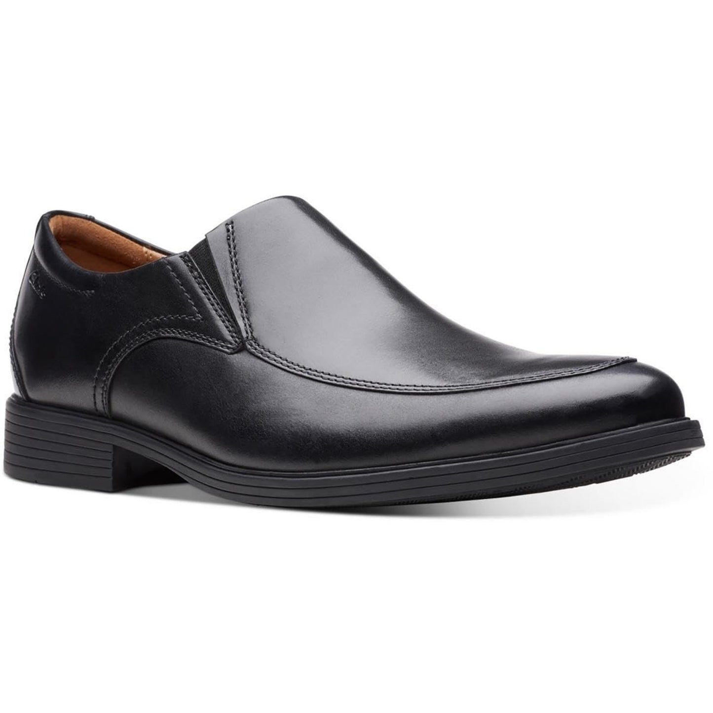 Clarks Whiddon Step Loafers Men's Shoes Black Leather US 9.5 M