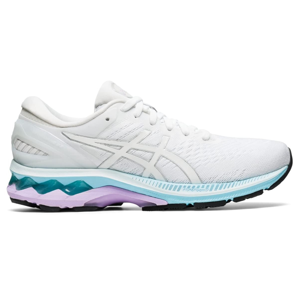 Asics Gel-Kayano 27 Womens Running Shoes Size 8 M White/Pure Silver