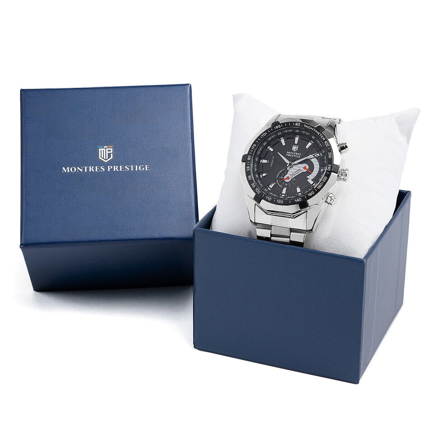 Invicta X Montres Prestige Men's Watch Silver/Black 46mm MPW-0098 New! Invicta
