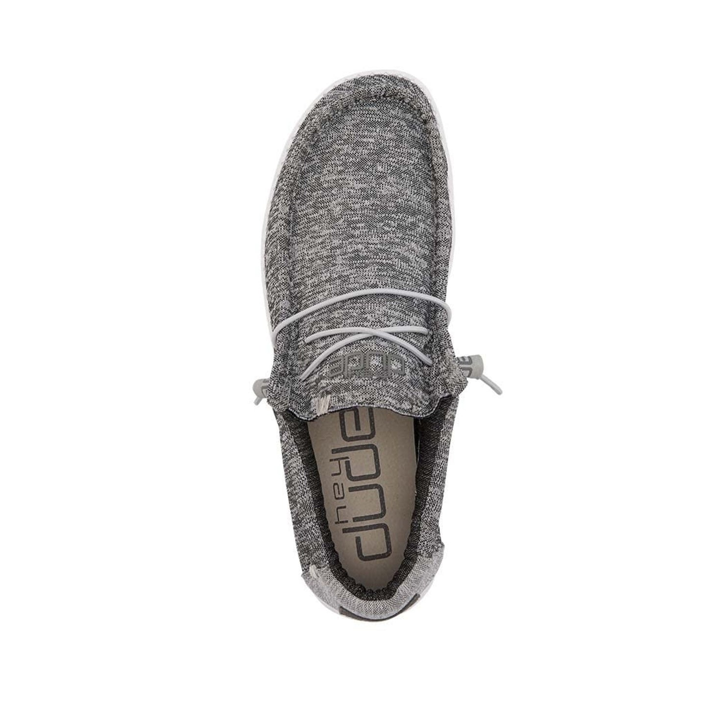 HEYDUDE Men's Wally Stretch Ozone Size 10 Grey Slip-On Loafers shoes