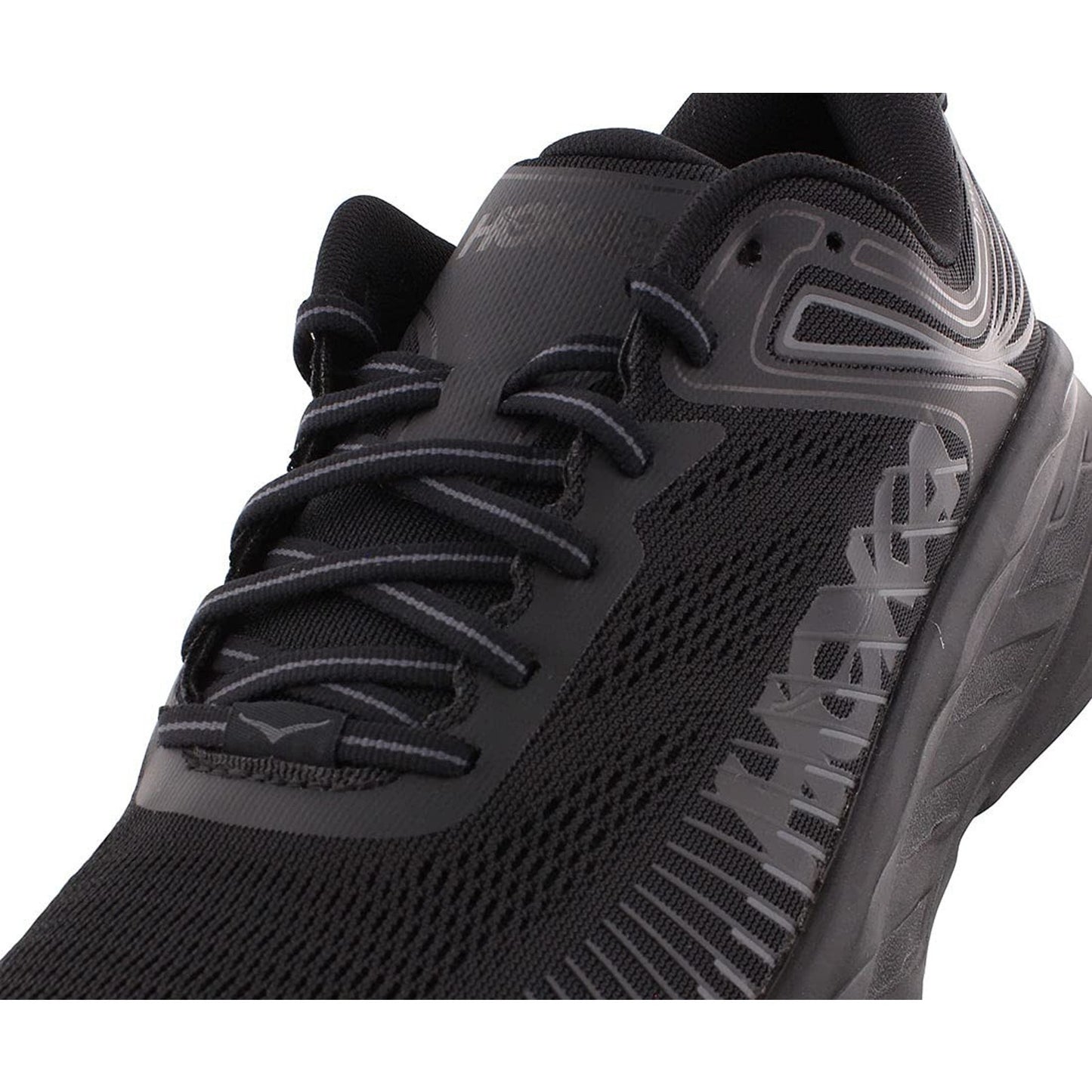 Hoka One One Bondi 7 Mens Running Shoes Black Size 8