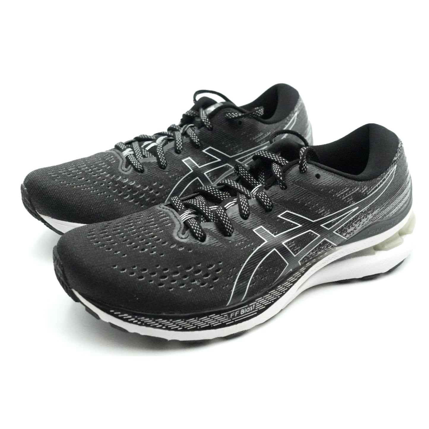Asics Women's Gel Kayano 28 Running Shoes Black/White 9 M Preowned