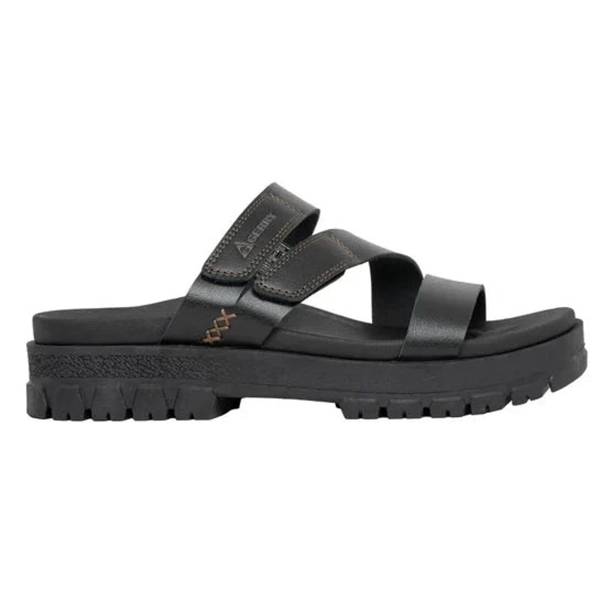 Gerry Choclo Womens Sandal Black Slip On Comfort Sandals Size 9