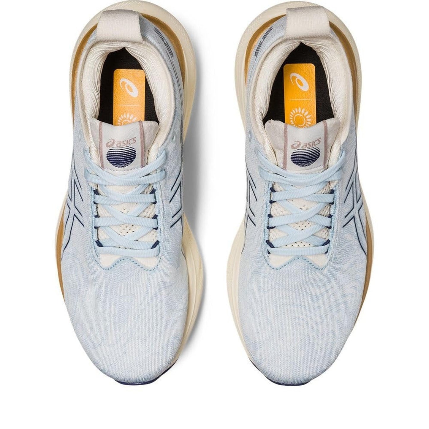 ASICS Women's Gel-Nimbus 25 Running Shoes, 8 US , Sky/Cream