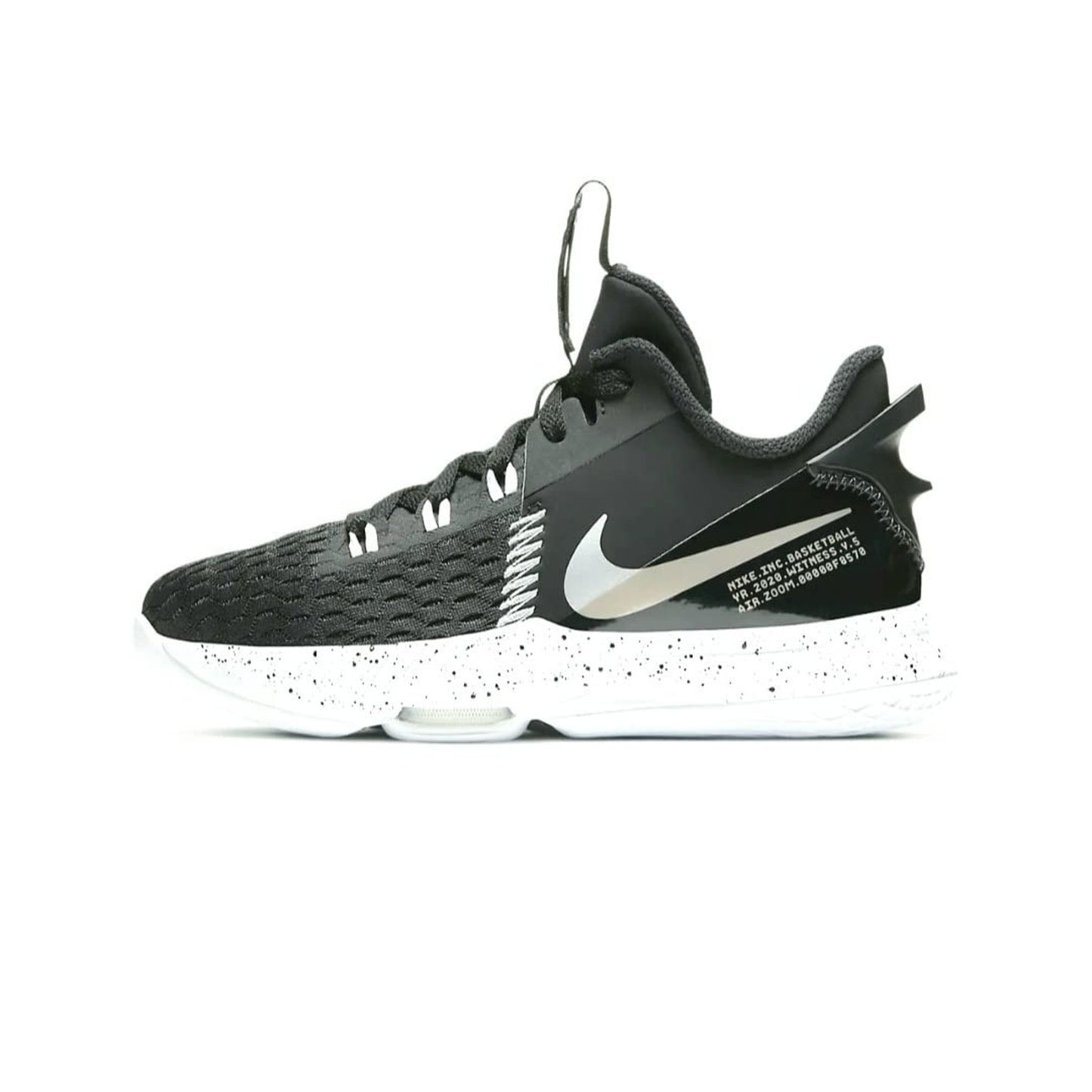 Nike LeBron Witness 5 GS Kids Basketball Black Mettalic silver CT4629001 Size 6Y