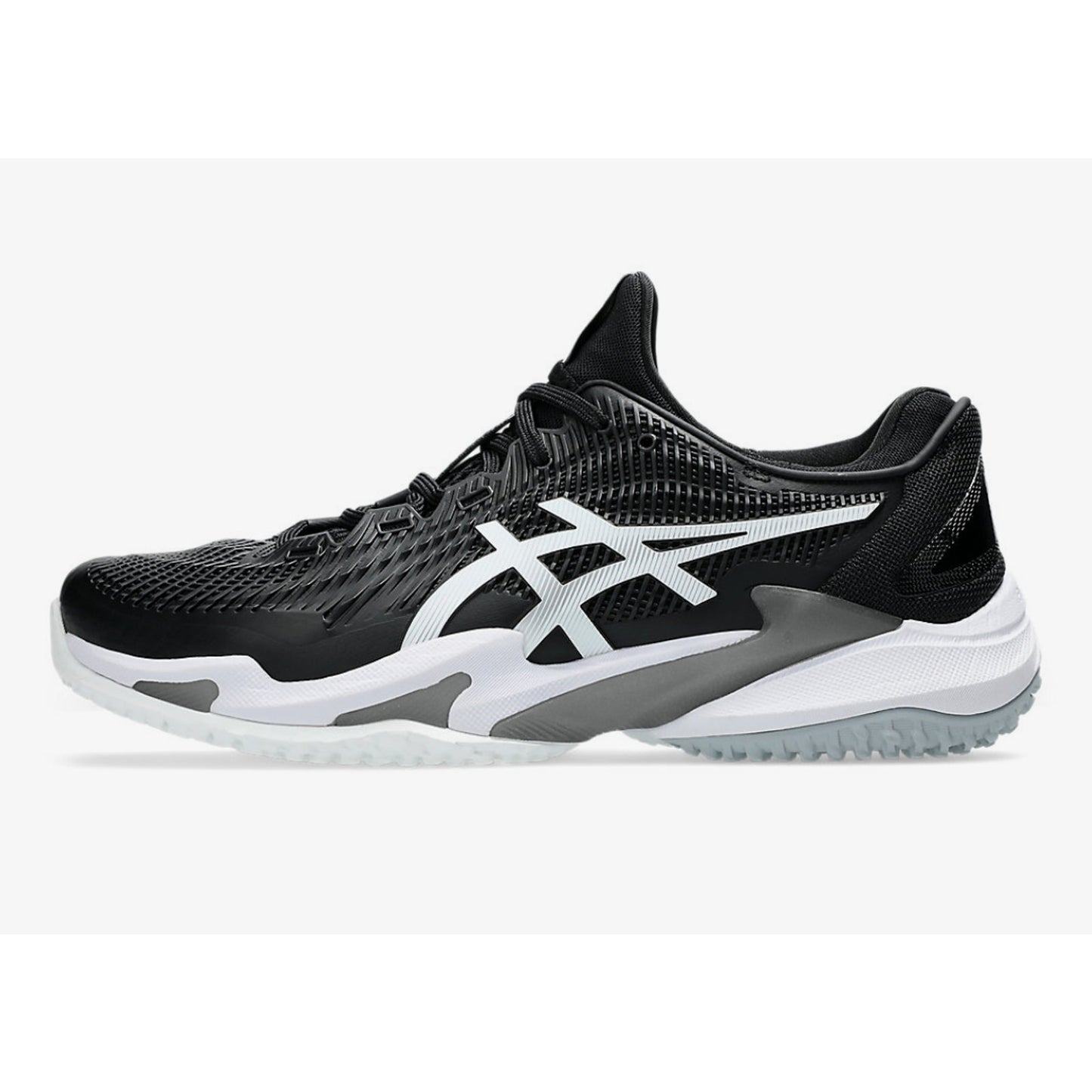Asics Court FF 3 OC Men's Shoes White Black 1041A369 Size 9 US