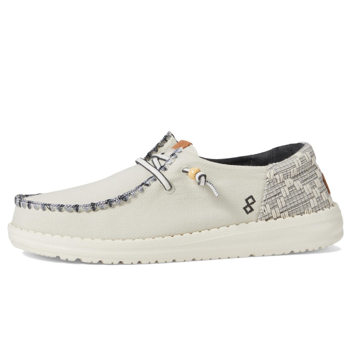 Hey Dude Wendy Funk Jacquard Unisex Casual Shoes, White /blue Men 10.5- Women 12