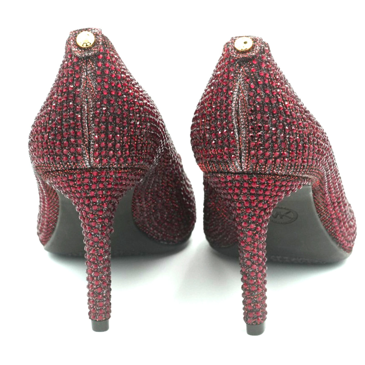 Michael KORS DOROTHY FLEX CLASSIC DARK BERRY CRYSTALS PUMPS 8.5 M